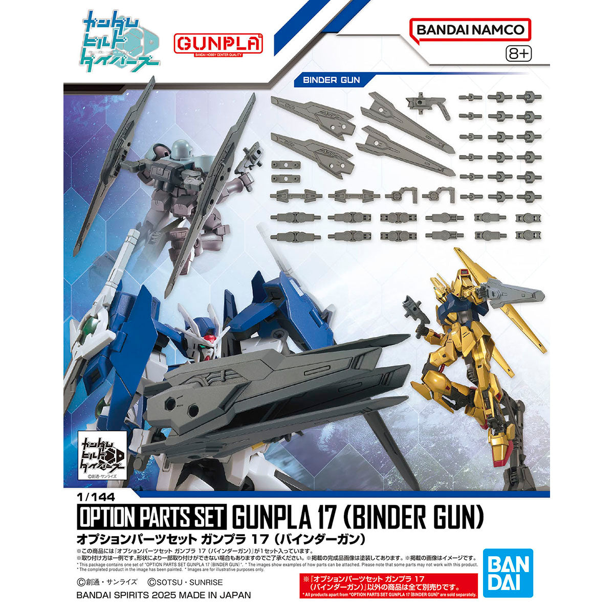 OPTION PARTS SET GUNPLA 17 BINDER GUN