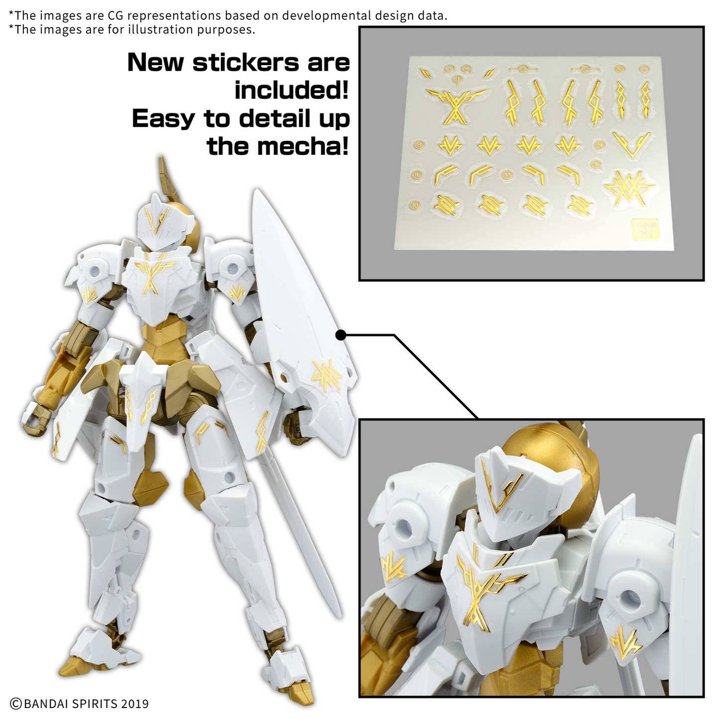 30MM 1/144 EXM-A9rk SPINATIO (ROYAL KNIGHT TYPE)