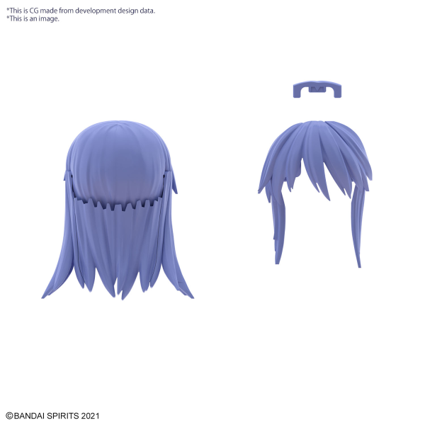 30MS OPTION HAIR STYLE PARTS Vol.8 - Purple straight hair