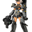 FRAME ARMS GIRL GOURAI-KAI [BLACK] with FGM148 TYPE ANTI-TANK MISSILE