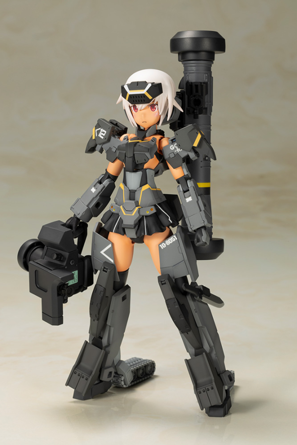 FRAME ARMS GIRL GOURAI-KAI [BLACK] with FGM148 TYPE ANTI-TANK MISSILE