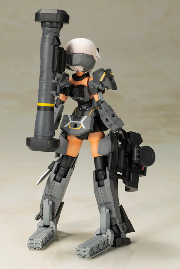 FRAME ARMS GIRL GOURAI-KAI [BLACK] with FGM148 TYPE ANTI-TANK MISSILE