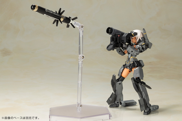 FRAME ARMS GIRL GOURAI-KAI [BLACK] with FGM148 TYPE ANTI-TANK MISSILE