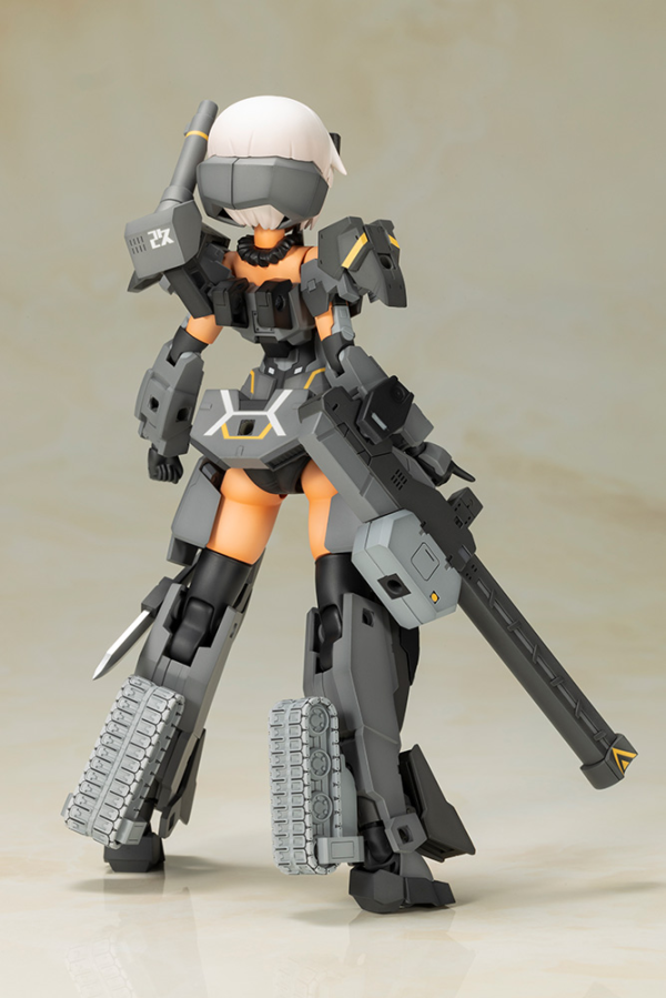 FRAME ARMS GIRL GOURAI-KAI [BLACK] with FGM148 TYPE ANTI-TANK MISSILE