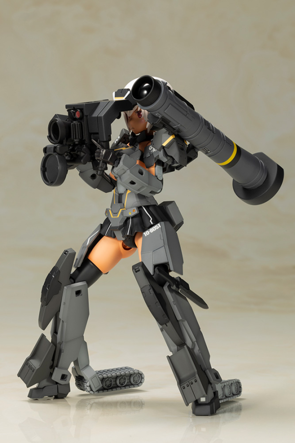 FRAME ARMS GIRL GOURAI-KAI [BLACK] with FGM148 TYPE ANTI-TANK MISSILE