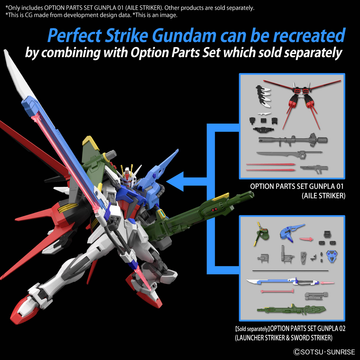 OPTION PARTS SET GUNPLA 01 (AILE STRIKER)