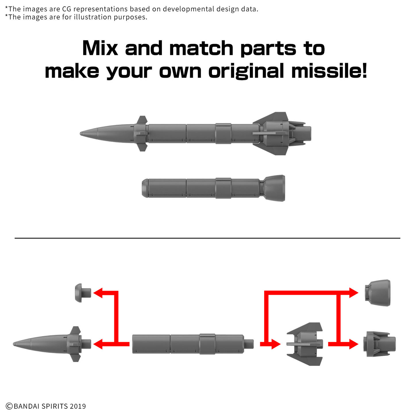 30MM 1/144 OPTION PARTS SET 21 (MULTI MISSILE 1)